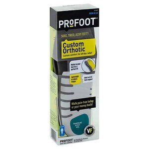 Profoot Sore, Tired, Achy feet - Custom Orthotic - Vita Foam - Mens 8-13 - NEW